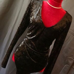 Velvet bodysuit